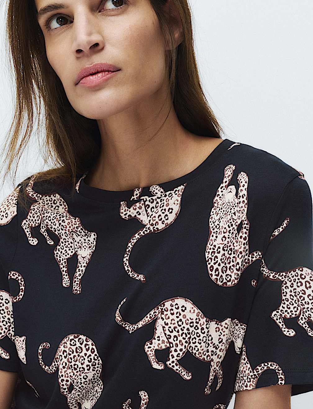 Cotton Modal Printed Long Nightdress