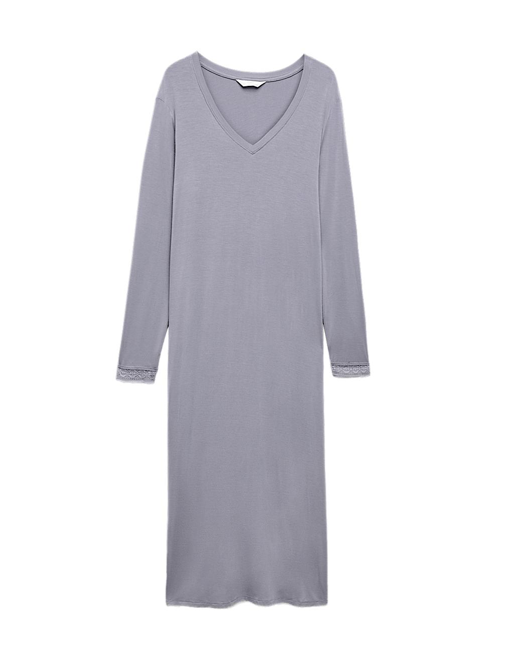 Lace Detail Long Sleeve Nightdress