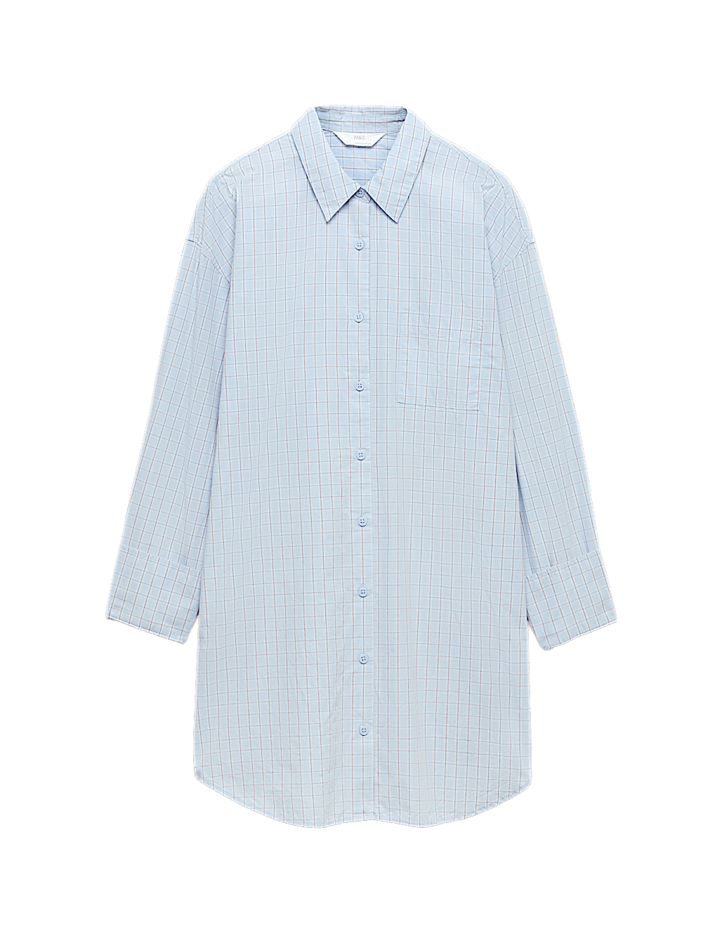 Pure Cotton Checked Nightshirt