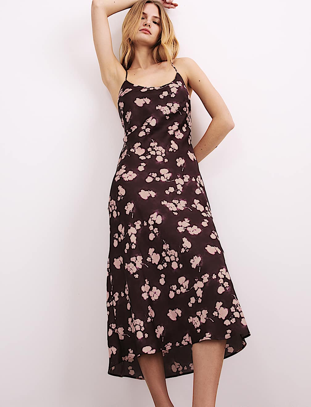 Satin Floral Nightdress