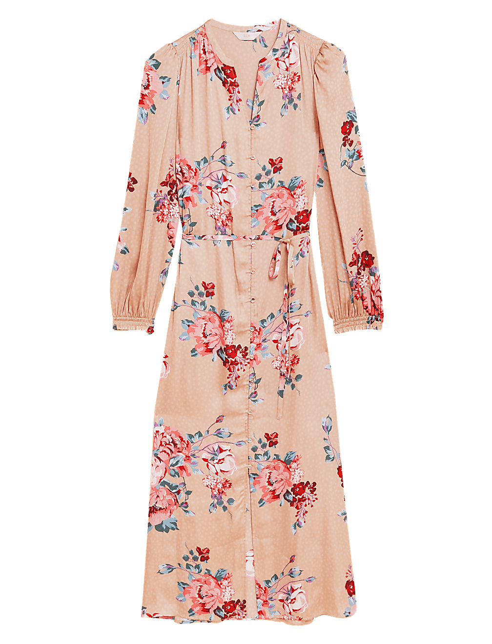 Floral Satin Long Nightdress