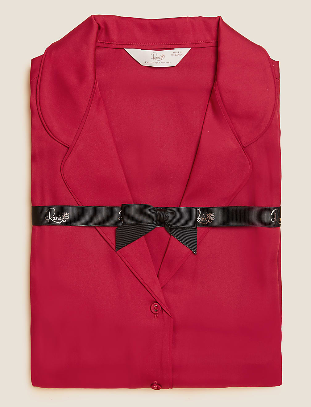 Satin Revere Collar Pyjama Set