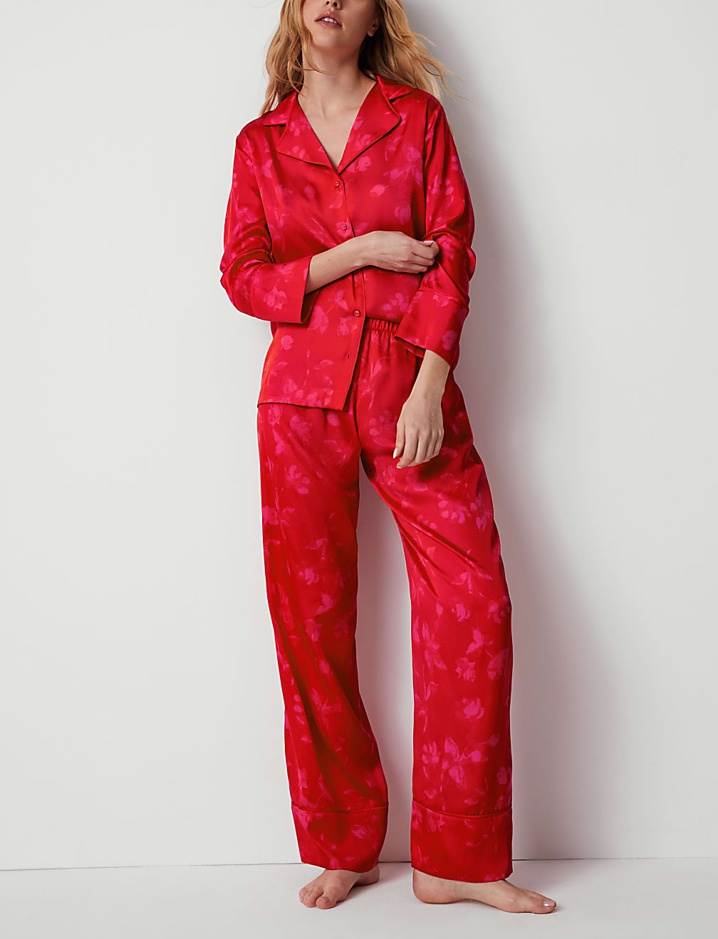 Dream Satin™ Printed Pyjama Set