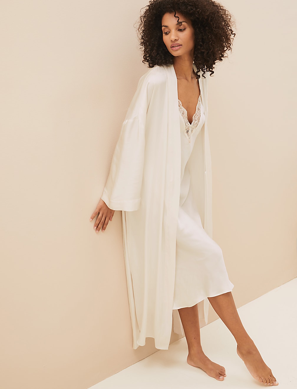Satin & Lace Wrap