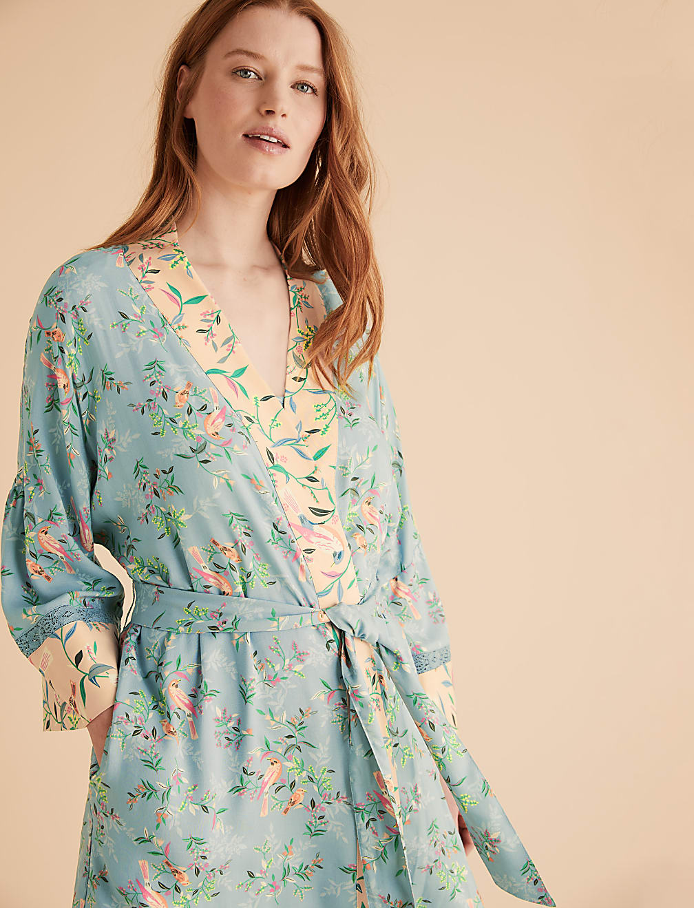 Floral Print Short Wrap