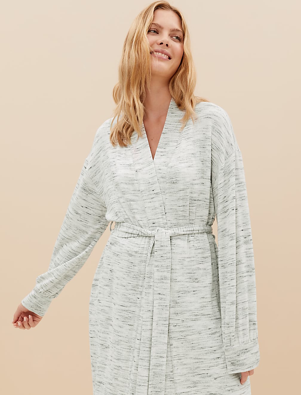 Body Soft™ Cosy Knit Long Dressing Gown