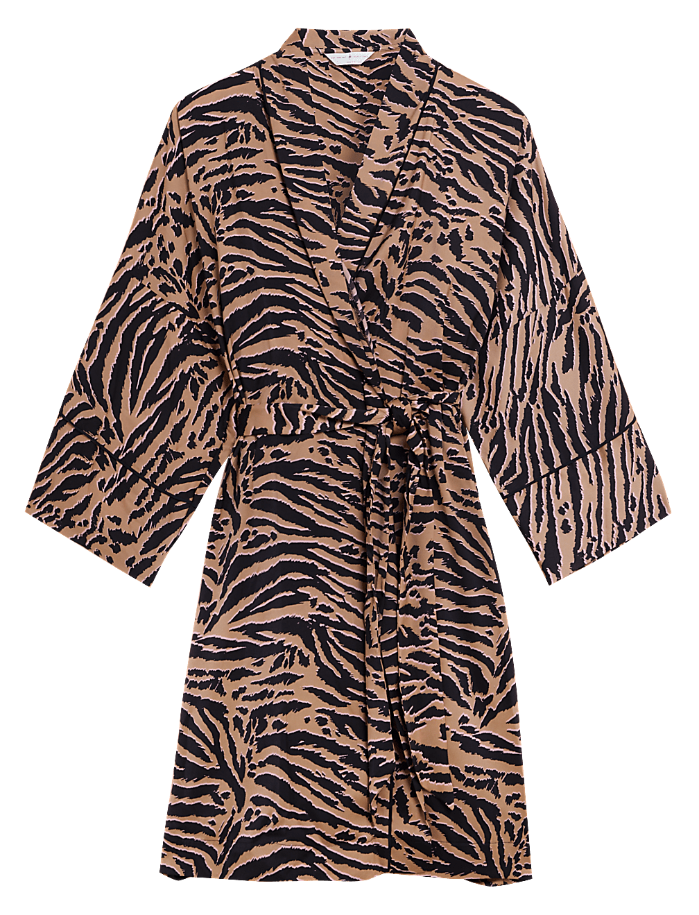 Dream Satin™ Zebra Short Dressing Gown