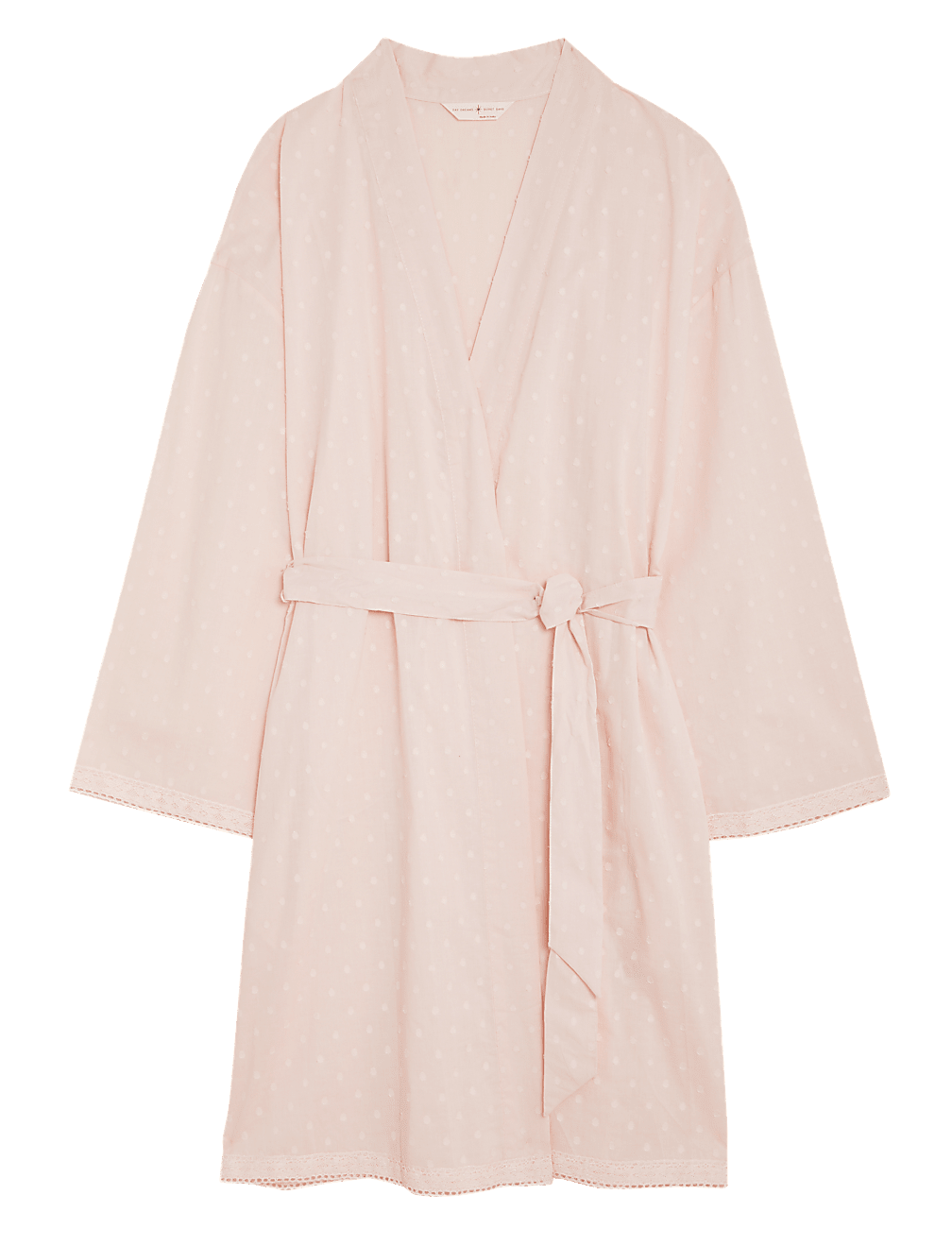 Pure Cotton Shawl Collar Nightdress