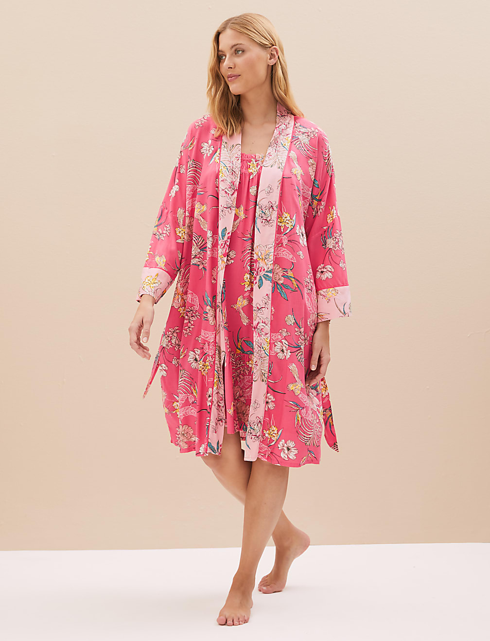 Floral Print Short Wrap