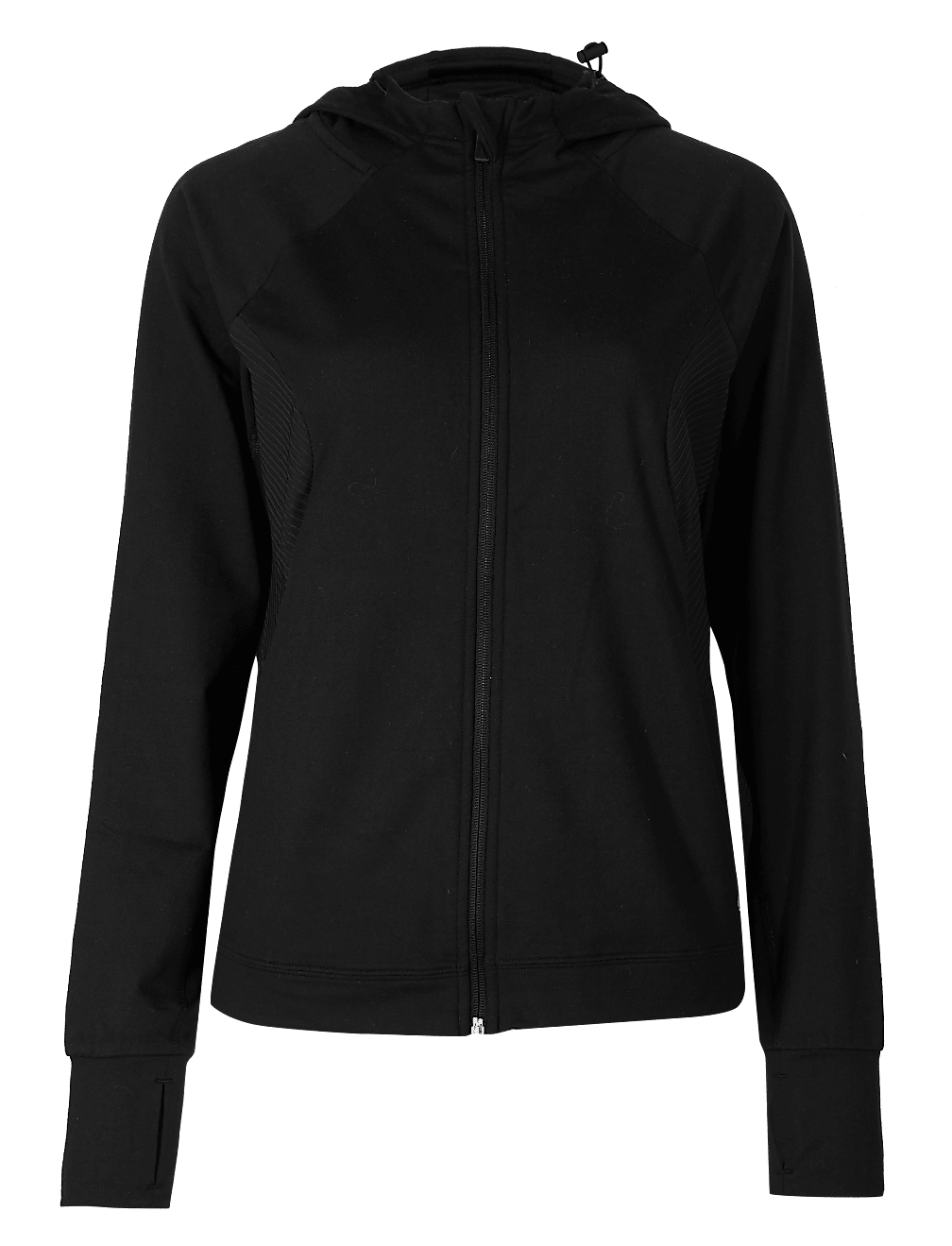 Brushed Hooded Long Sleeve Jacket