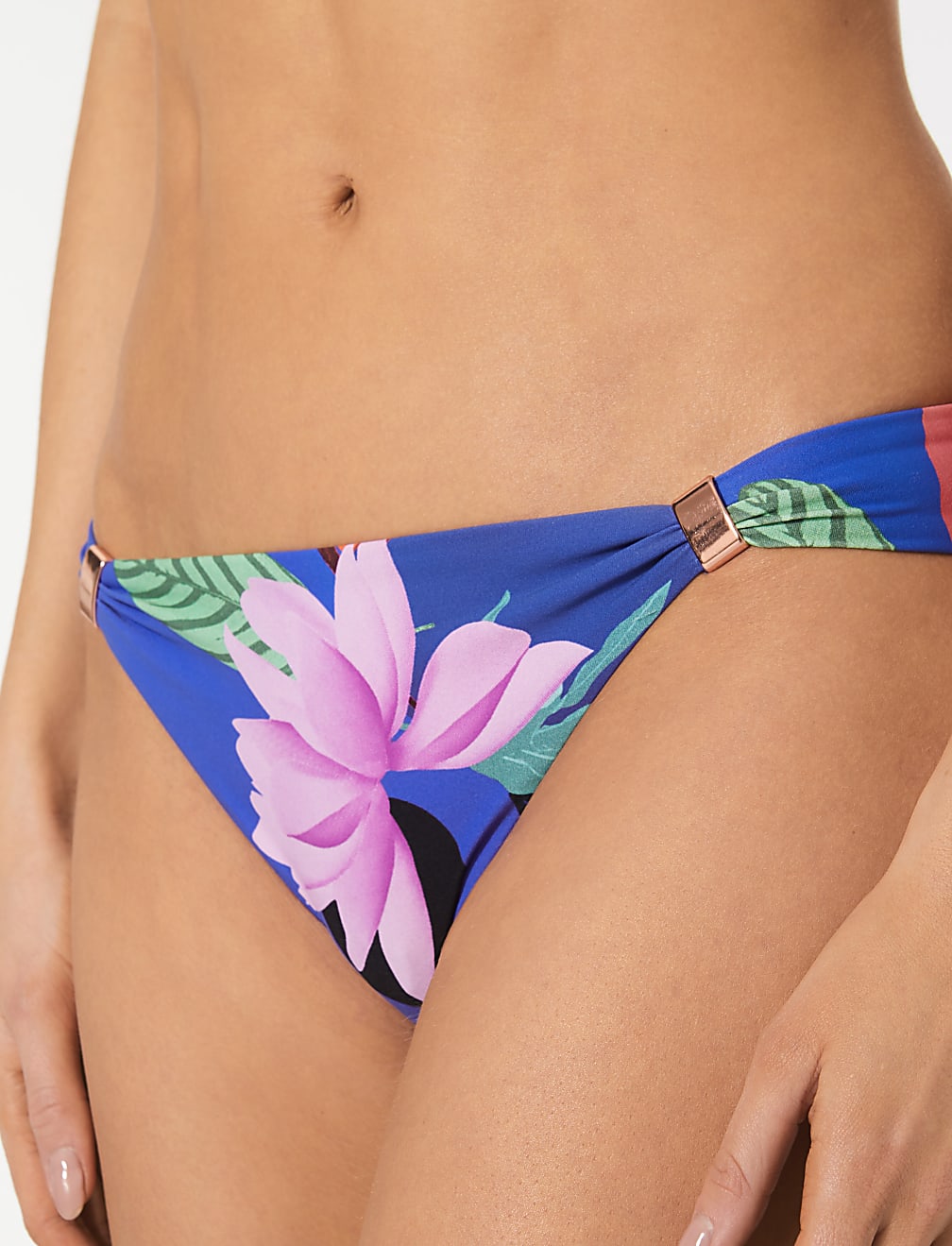 Floral Print Hipster Bikini Bottoms