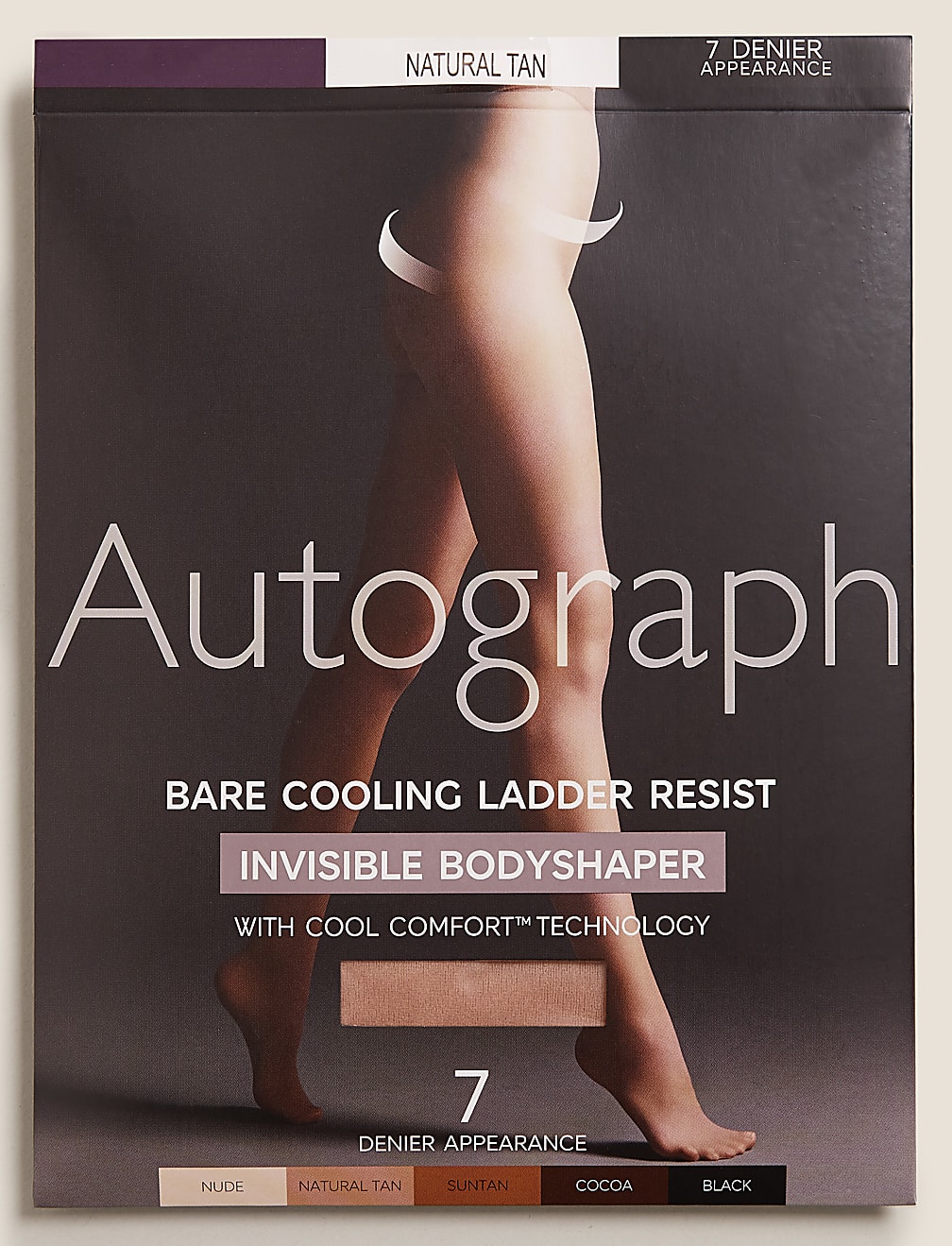 7 Denier Cool Comfort™ Body Shaper Tights