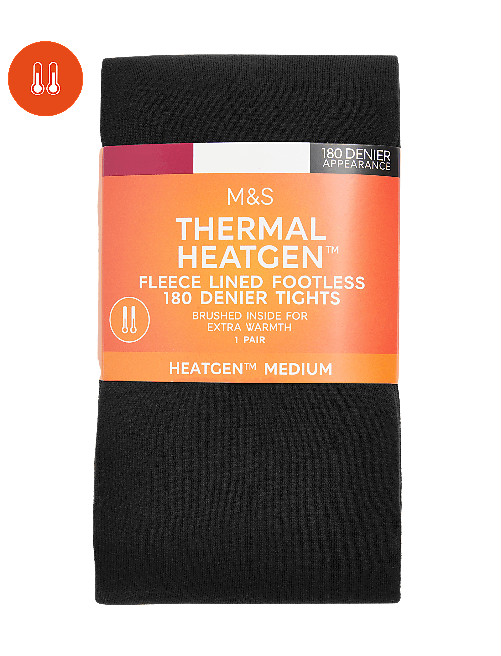 180 Denier Heatgen™ Footless Tights