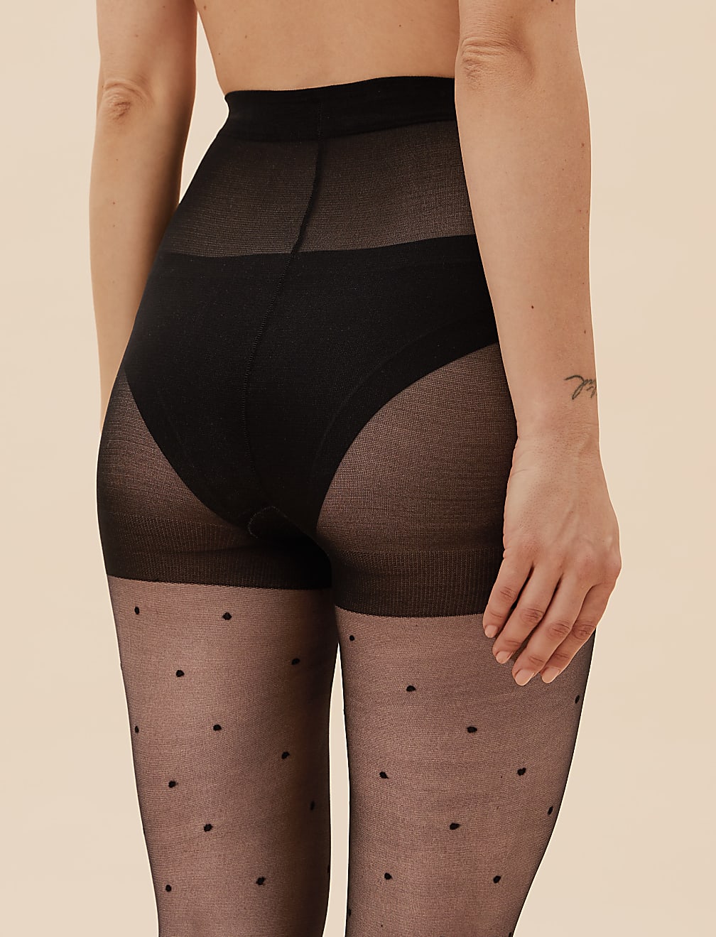 Sheer Spotted Tights