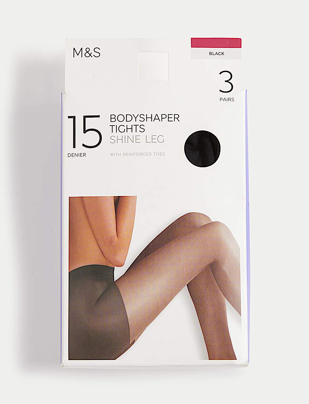 3pk 15 Denier Body Shaping Tights