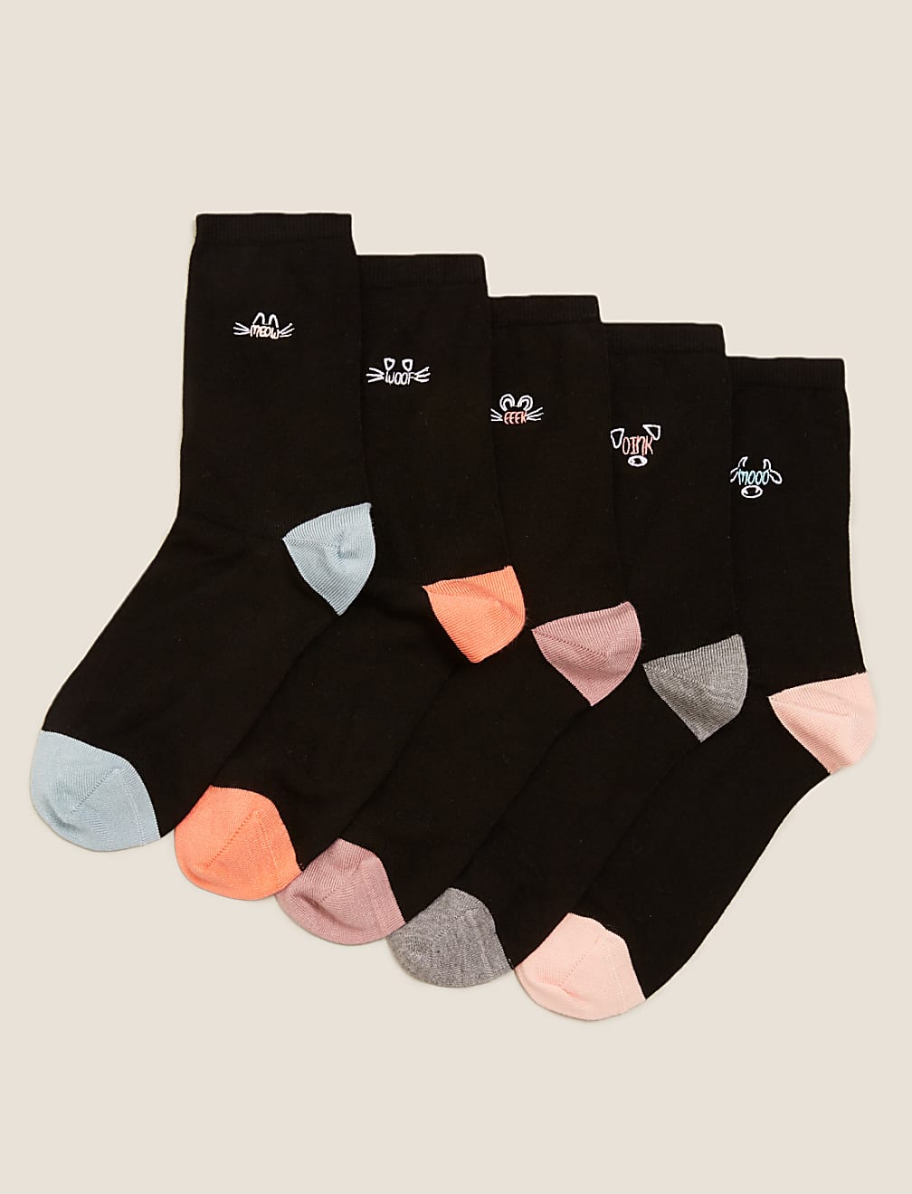 5pk Sumptuously Soft™ Ankle High Socks