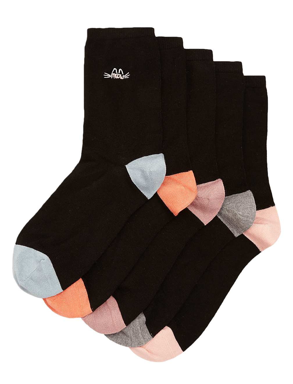 5pk Sumptuously Soft™ Ankle High Socks