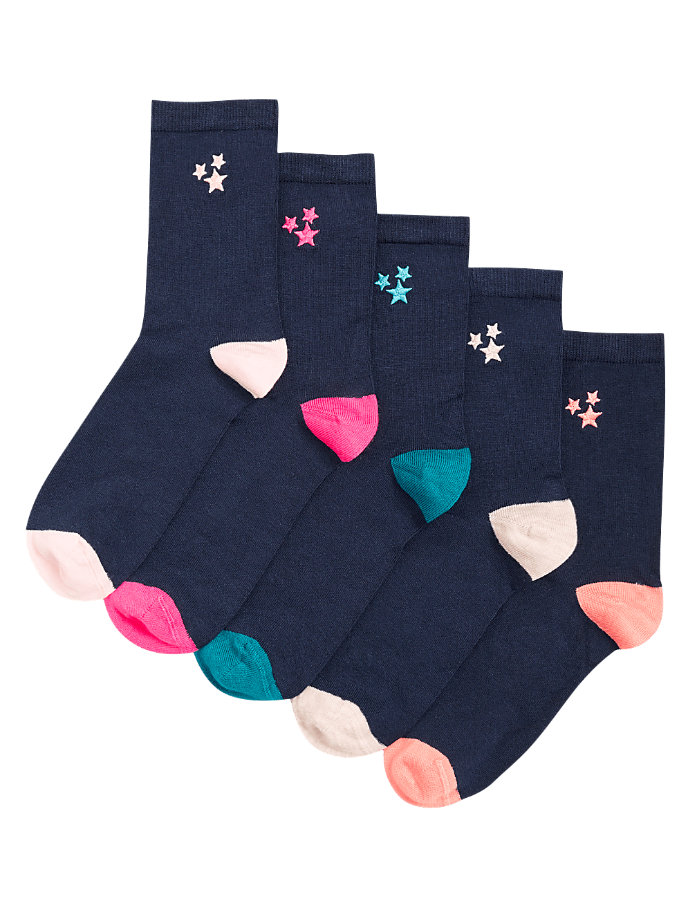 5pk Sumptuously Soft™ Ankle High Socks