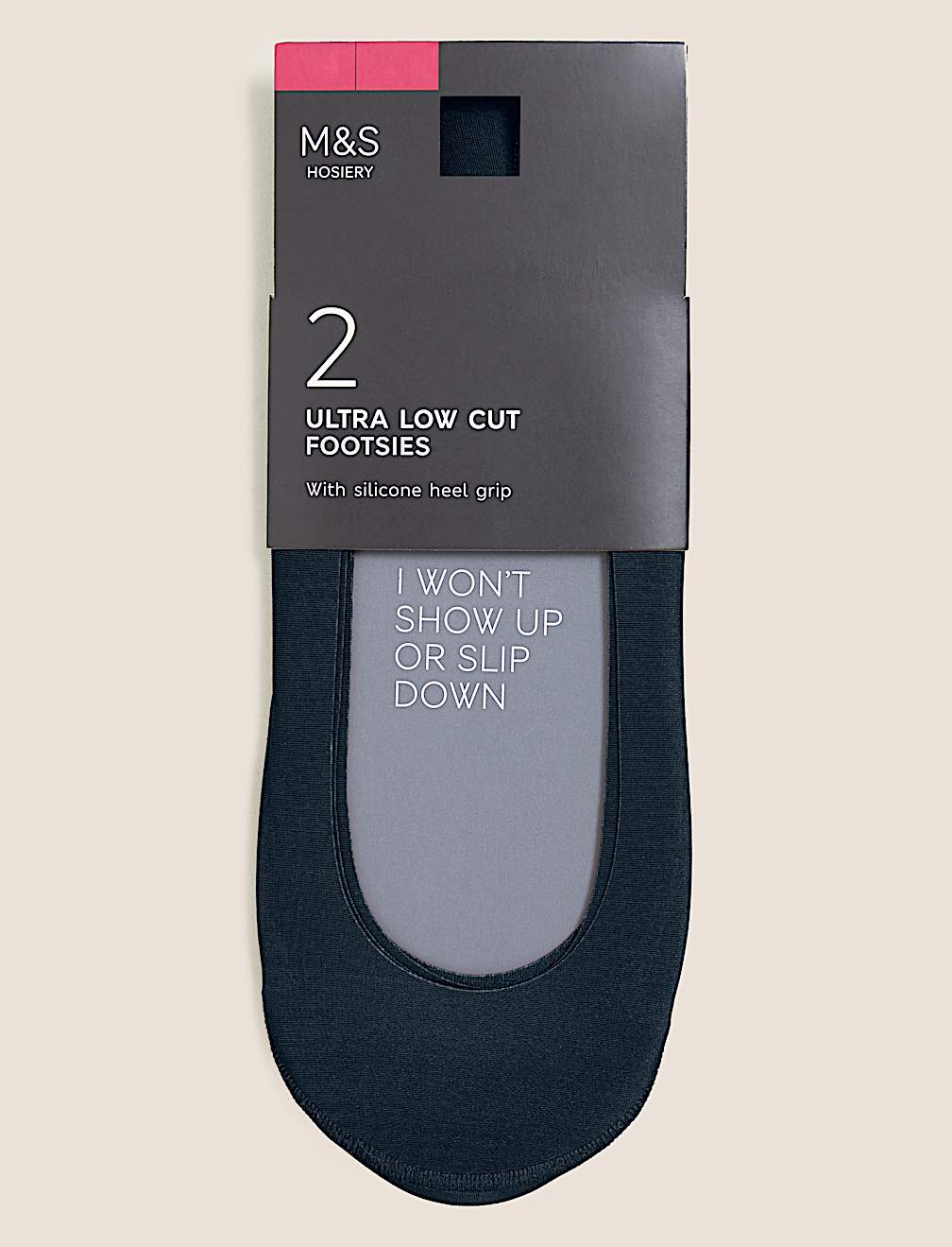 2pk Ultra Low Cut Footsies