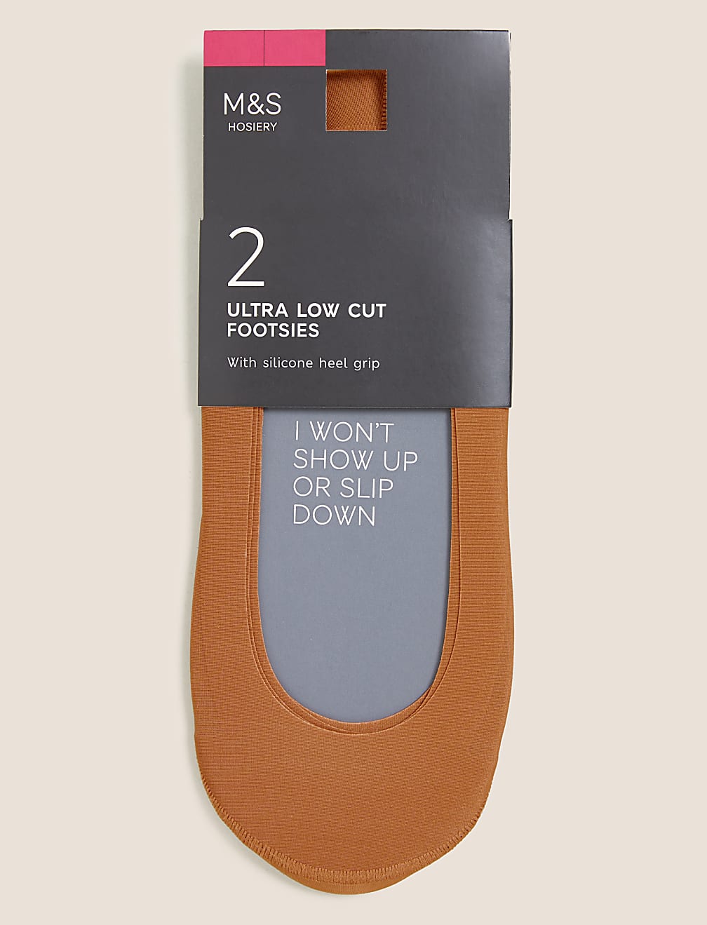 2pk Ultra Low Cut Footsies