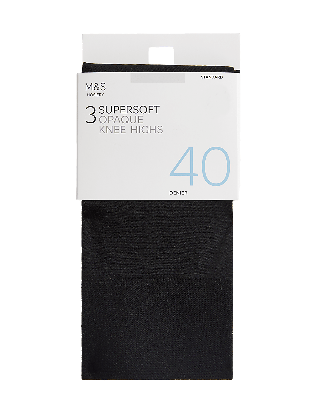 3pk Opaque Knee Highs