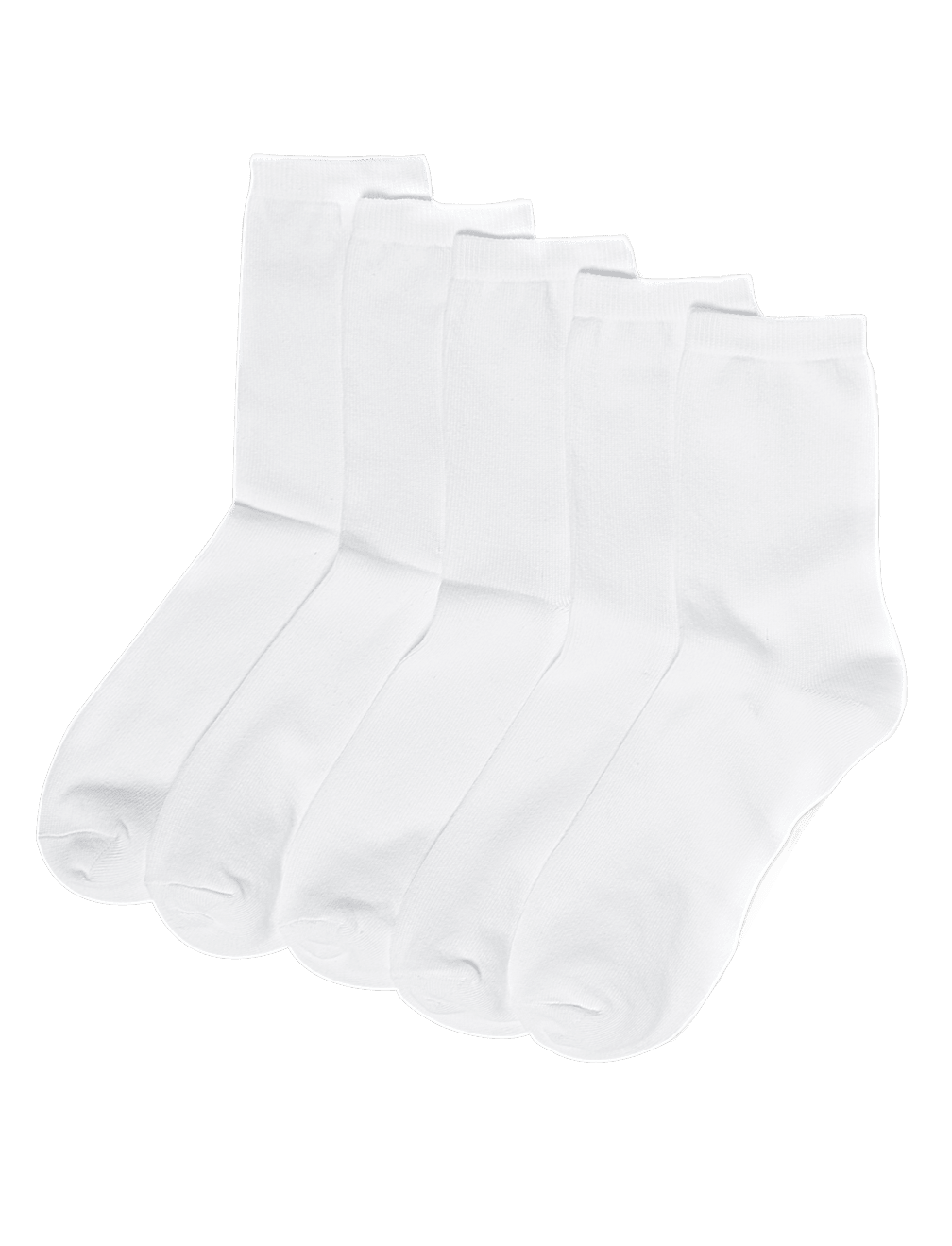 5 Pack Cotton Rich Ankle High Socks