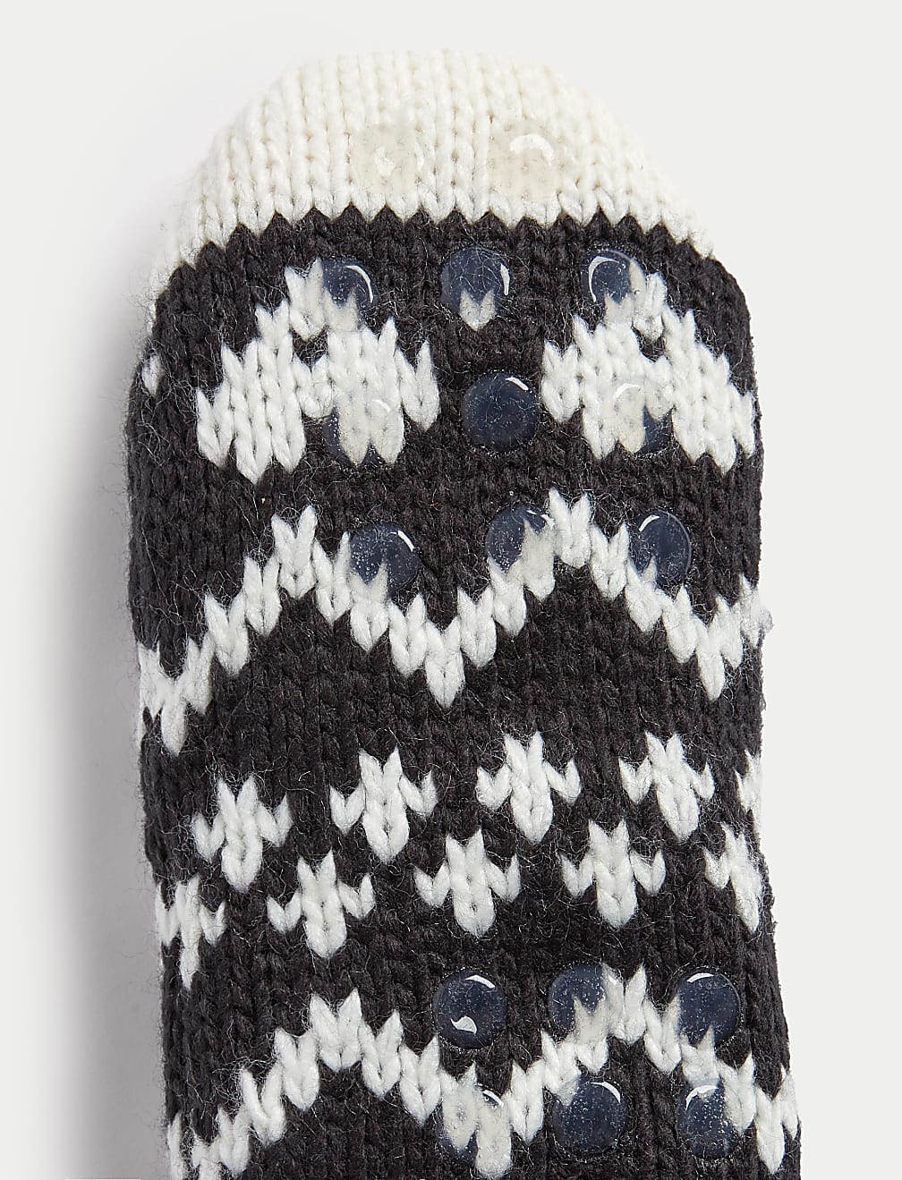 Cosy Fairisle Borg Thermal Slipper Socks