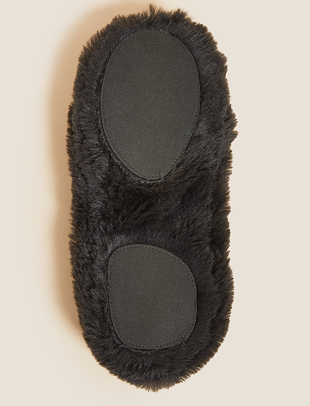 Faux Fur Ballerina Slipper Socks