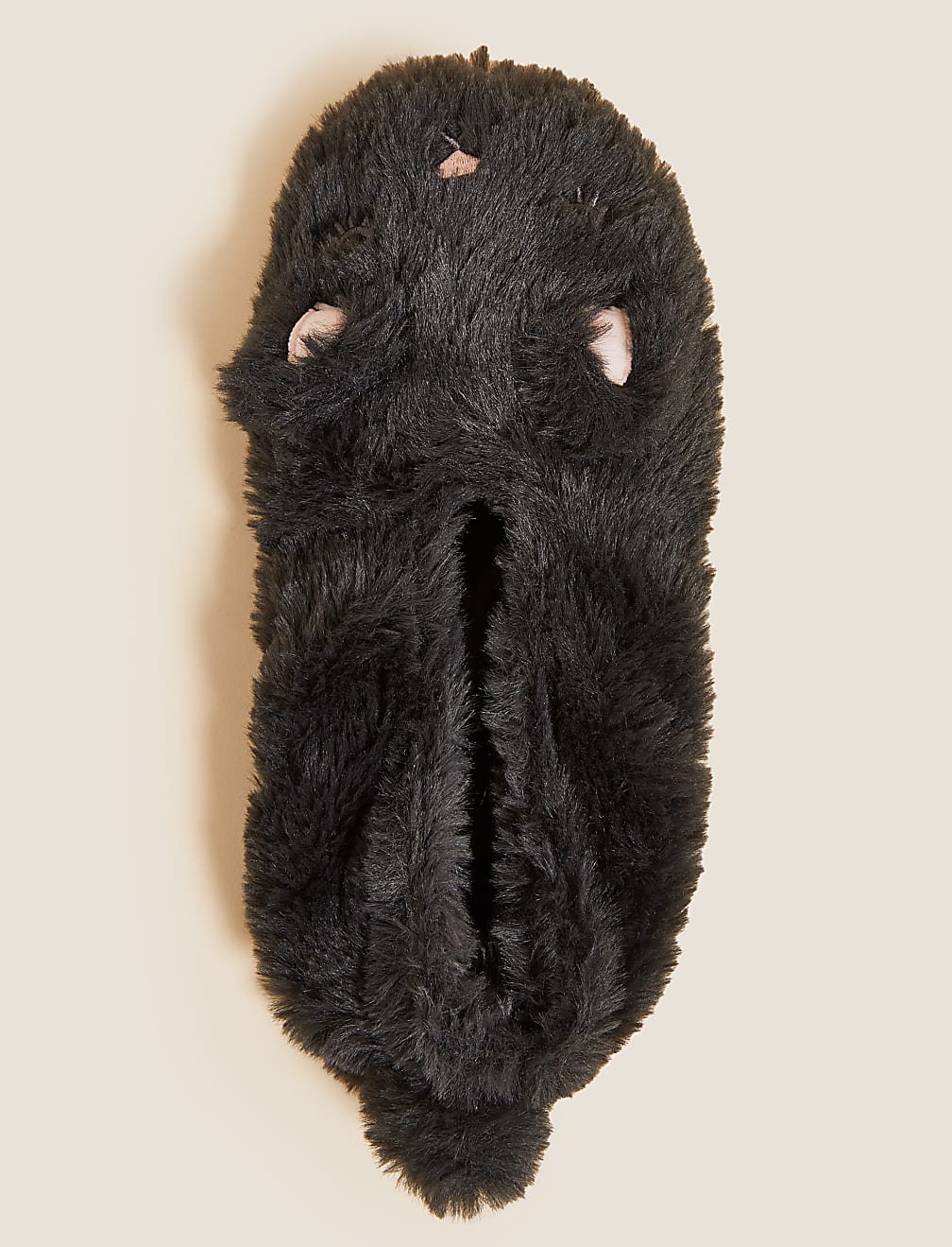 Faux Fur Ballerina Slipper Socks