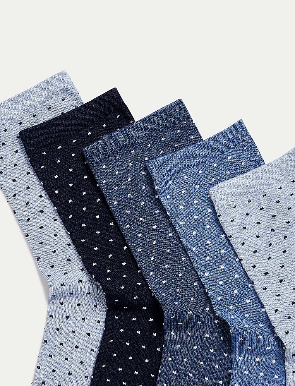 5pk Seamless Toes Ankle High Socks