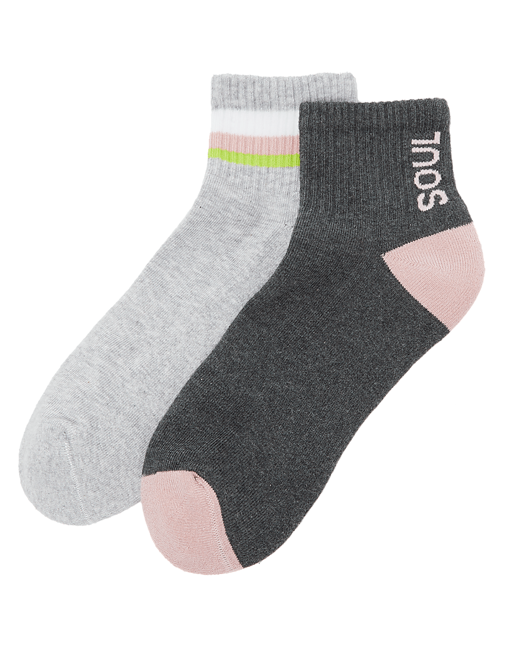 2 Pack Cotton Active Anklet Socks