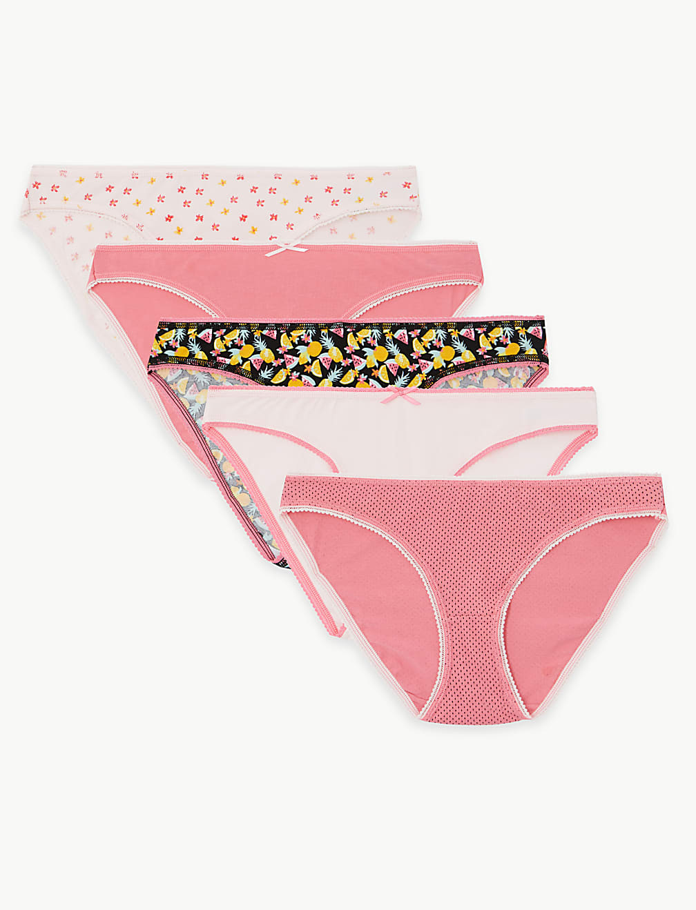 5 Pack Cotton Rich Bikini Knickers