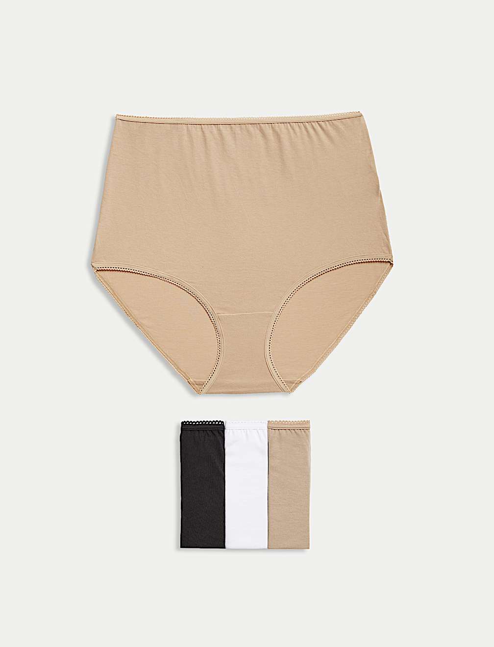 4 Pack Pure Cotton Regular Fit Knickers