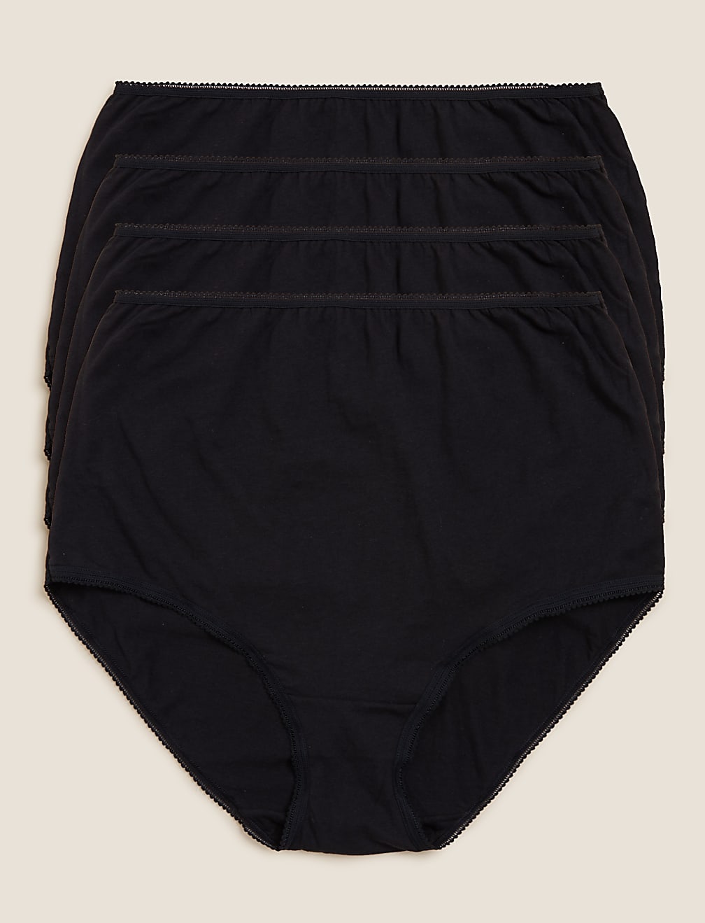4 Pack Pure Cotton Full Briefs