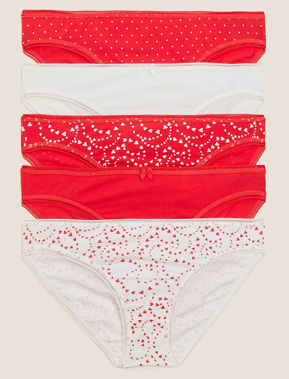 5 Pack Cotton Mix Knickers