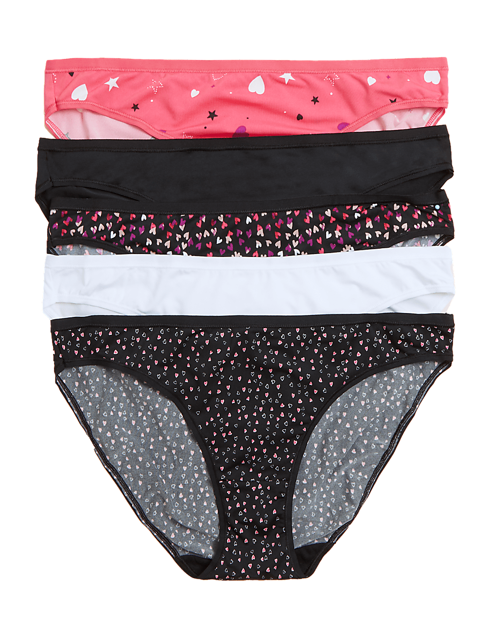 HEART NO VPL 5PK BIKINI
