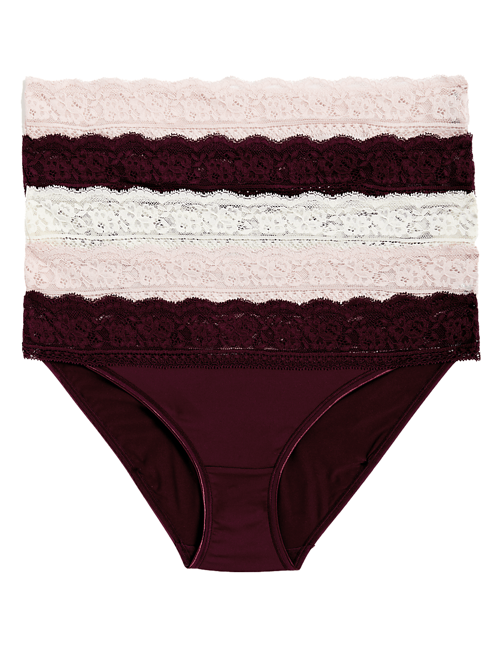 Low Rise Laced Bikini Shorts
