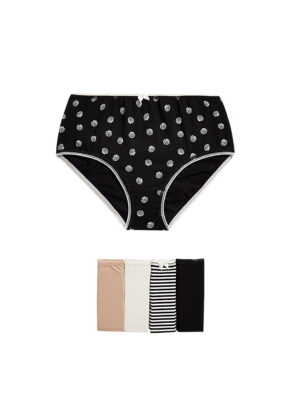 Pack 5 Cotton Mix Knickers