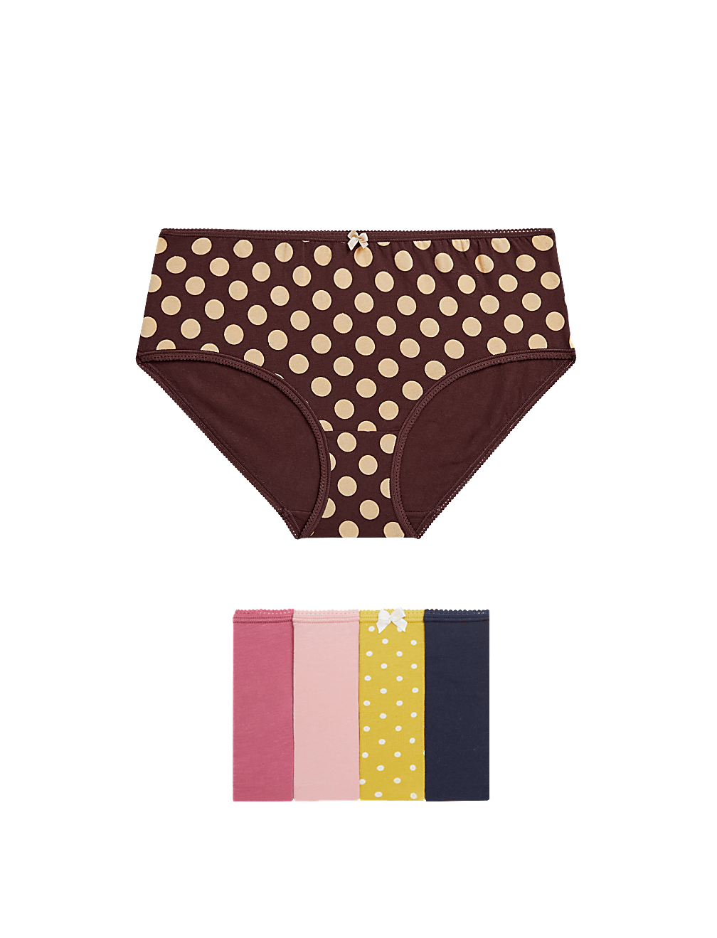 Pack 5 Cotton Mix Knickers
