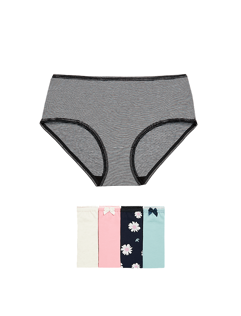 Pack 5 Cotton Mix Knickers