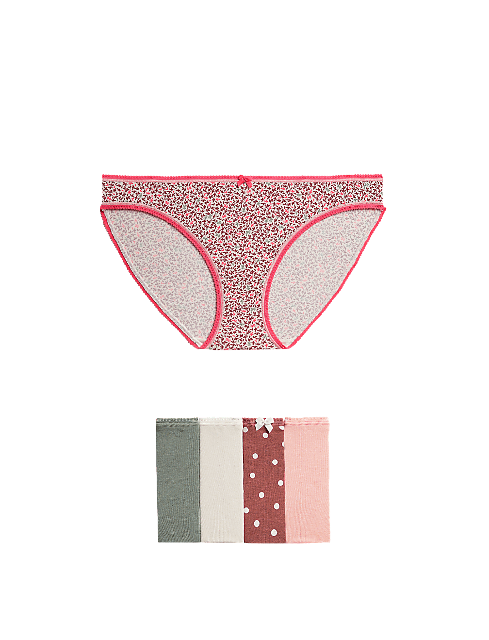 Pack 5 Cotton Mix Knickers