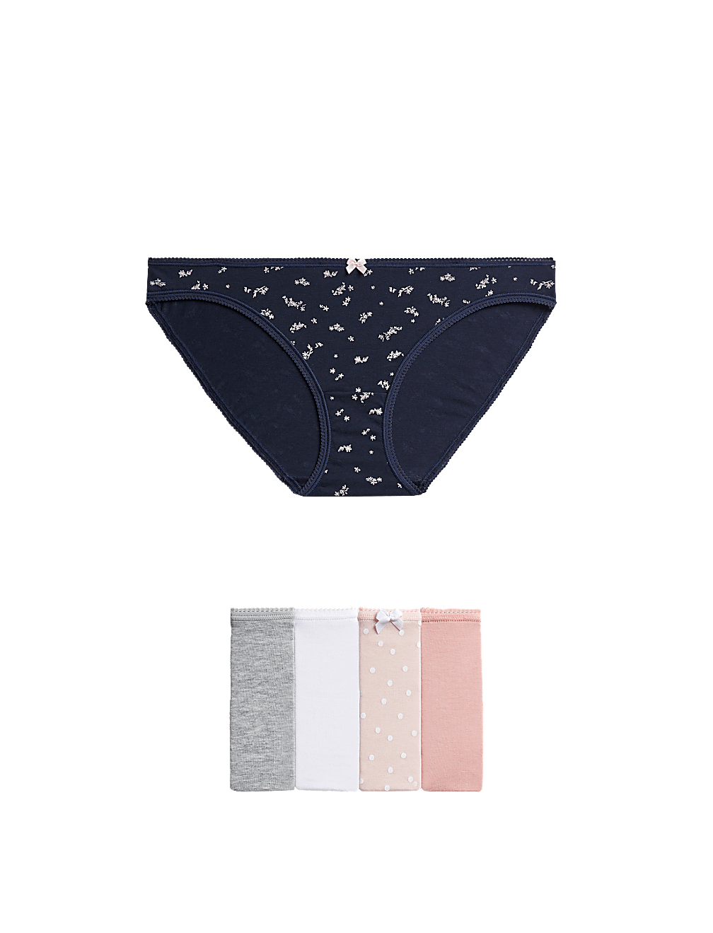 Pack 5 Cotton Mix Knickers