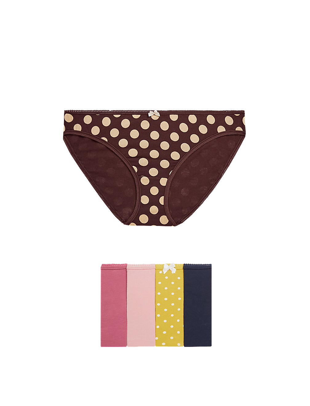 Pack 5 Cotton Mix Knickers