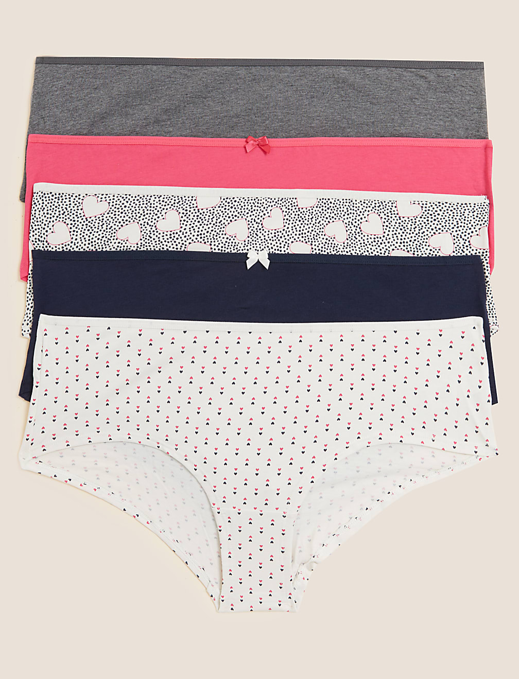 Low Rise Striped Shorts