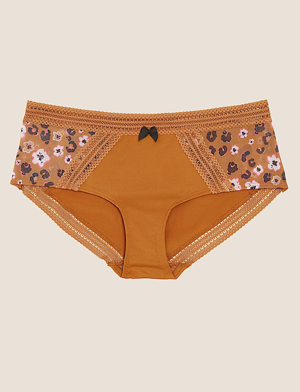 Microfibre & Printed Mesh Shorts