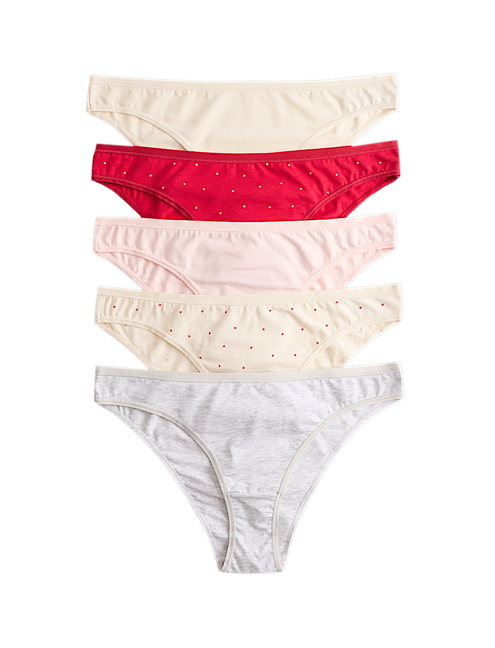 5pk Cotton Modal Brazilian Knickers
