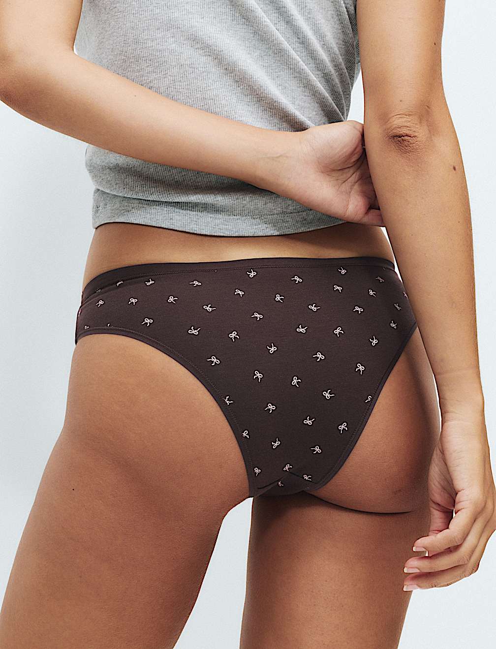 5pk Cotton Modal Brazilian Knickers