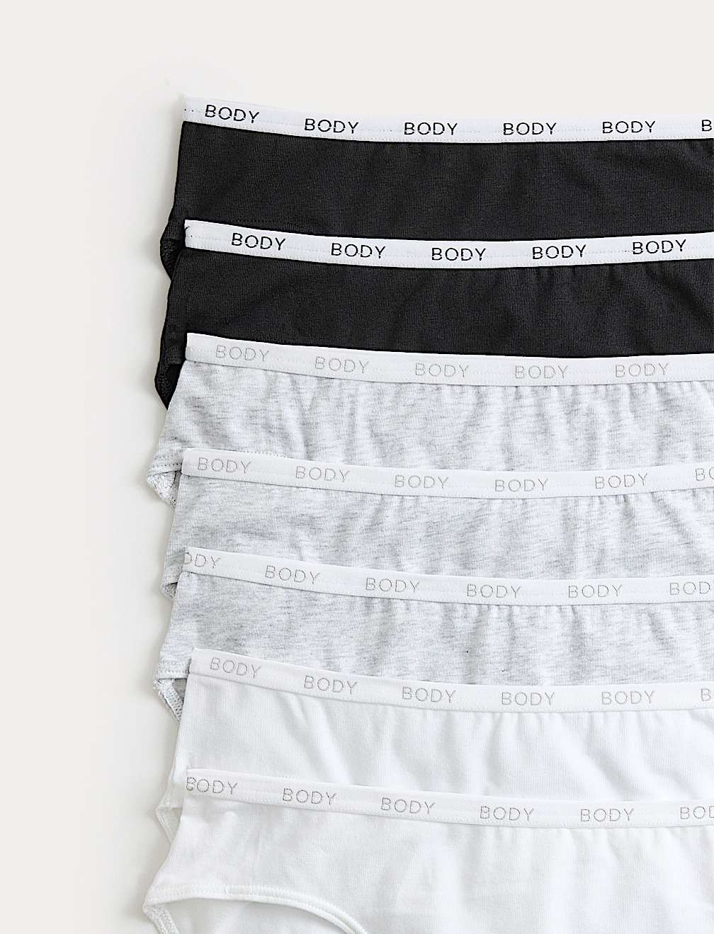 7 Pack Cotton Rich High Leg Knickers