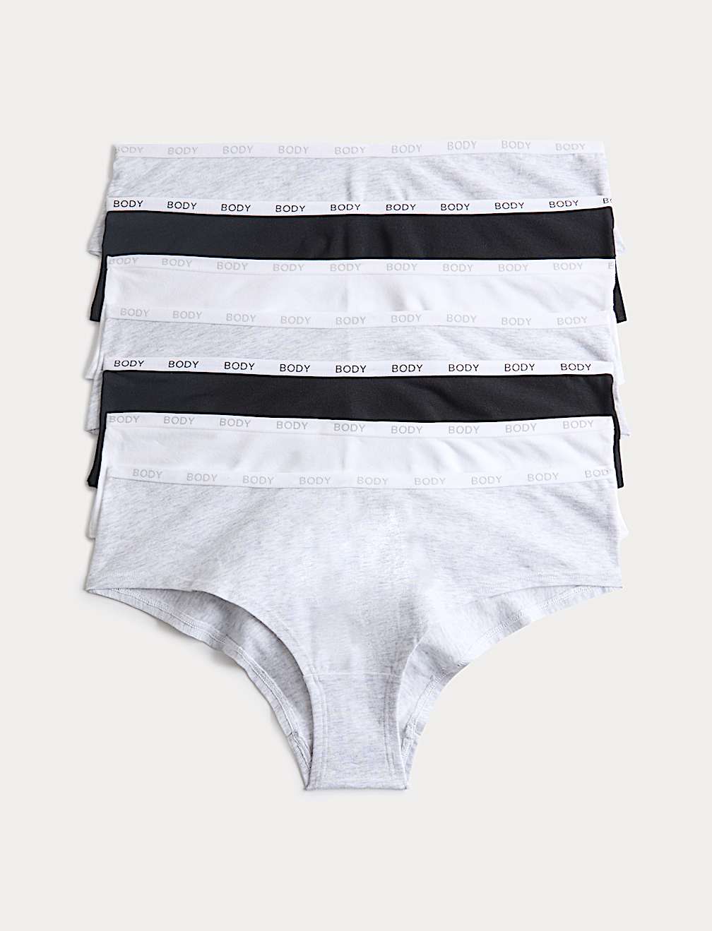 7 Pack Cotton Rich Hipster Knickers