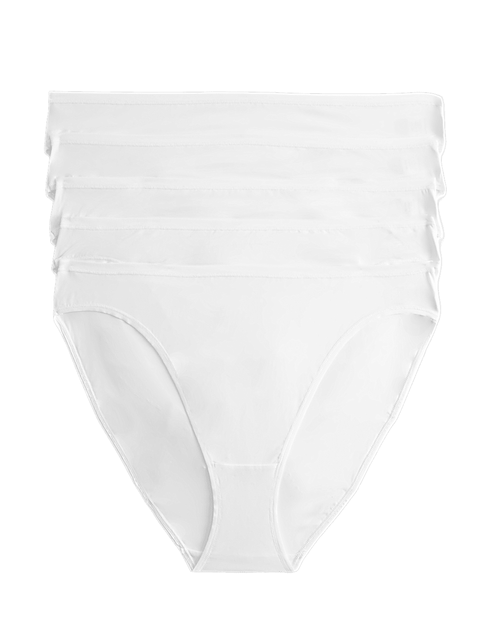 5pk Microfibre High Leg Knickers